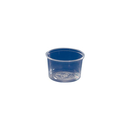 Vienkartinis indelis padažui, PP,  skaidrus,  D 71 mm, H 23 mm, 50 ml, 100 vnt.