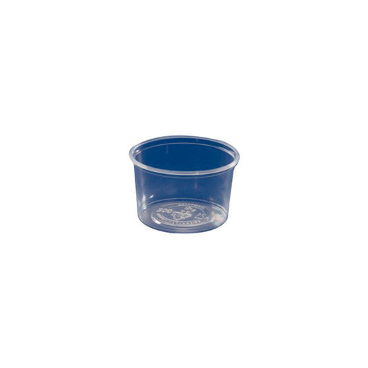 Vienkartinis indelis padažui, PP,  skaidrus,  D 71 mm, H 23 mm, 50 ml, 100 vnt.