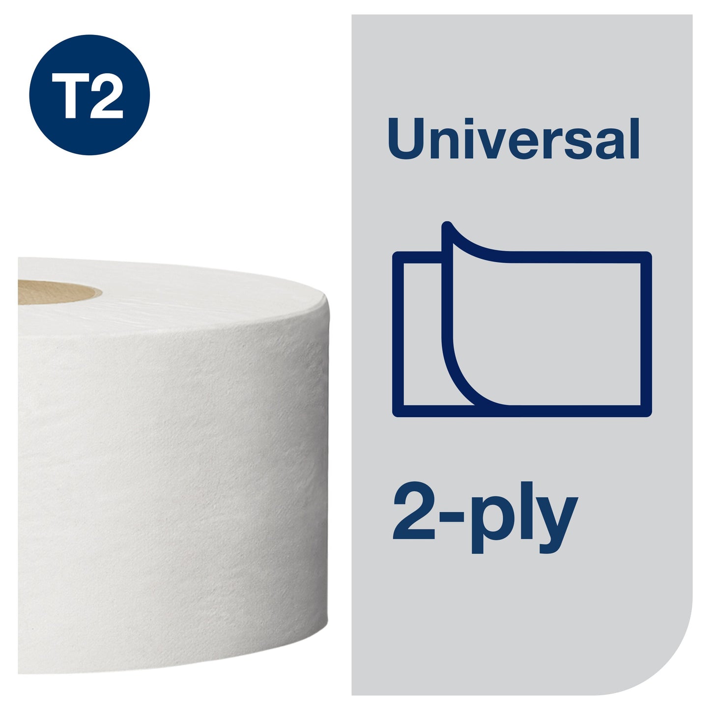 Toilet paper Tork Universal Mini Jumbo T2, 2 ply, 9.1cm x 150m, white (110298)