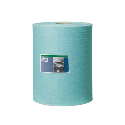 Low-linting cleaning cloth TORK, W1, 27.5 cm x 180 m, 500 sheets, turquoise.