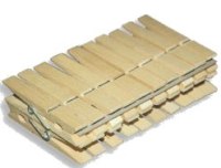 Skalbinių segtukai ECO, mediniai, 20 vnt.