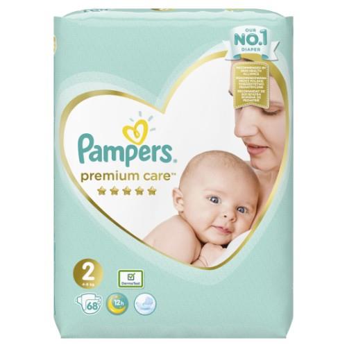 Sauskelnės PAMPERS Premium Care, Value Pack 2 dydis, 68 vnt.