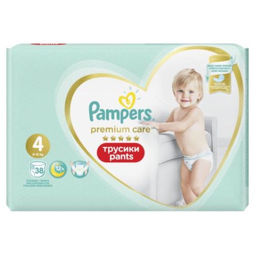 Sauskelnės PAMPERS Premium Pants, Value Pack,4 dydis, 38 vnt.