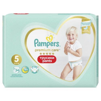 Sauskelnės PAMPERS Premium Pants, Value Pack,5 dydis, 34 vnt.