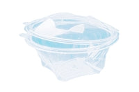Salad bowl, round, with lid, PET, D 15.6 cm, H 6.7 cm, 500 ml, 50 pcs.