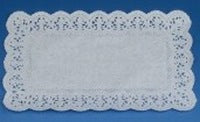 Placemats, paper, cut, white, 30 x 18 cm, 100 pcs.