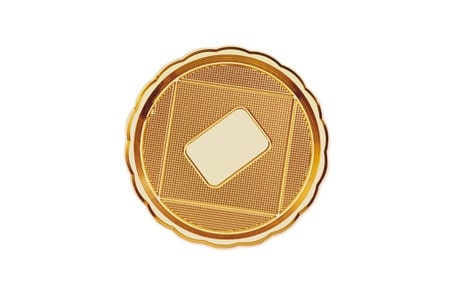Disposable cake tray MEDORO, gold, D 22 cm, 10 pcs