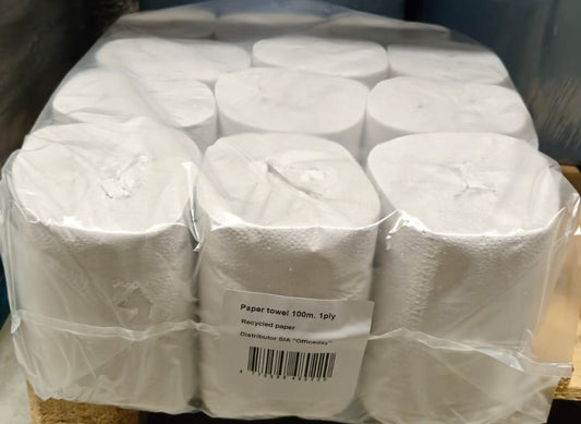 Popieriniai rankšluosčiai GRUINE, iš regeneruoto pluošto, 1 sluoksnis, 100m, 80192