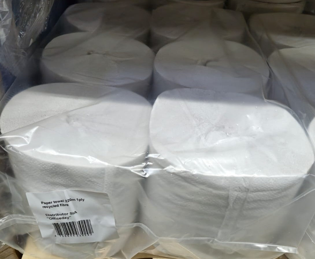 Popieriniai rankšluosčiai GRUINE, iš regeneruoto pluošto, 1 sluoksnis, 220m, 80748