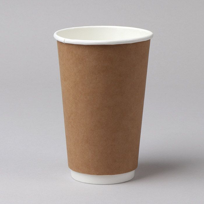 Disposable paper cups MULTIPACK, 400ml, brown, 20 pcs./pack.