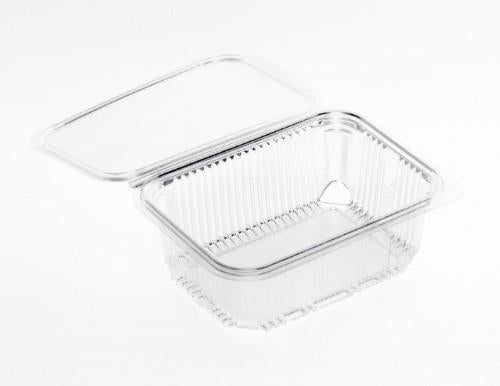 Salad bowl, square, with lid, PET, 18.7 x 14.4 x H 5.5 cm, 750 ml, 50 pcs.