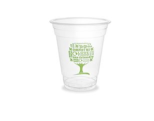 Disposable cups VEGWARE GreenTree, PLA, 360 ml, 50 pcs