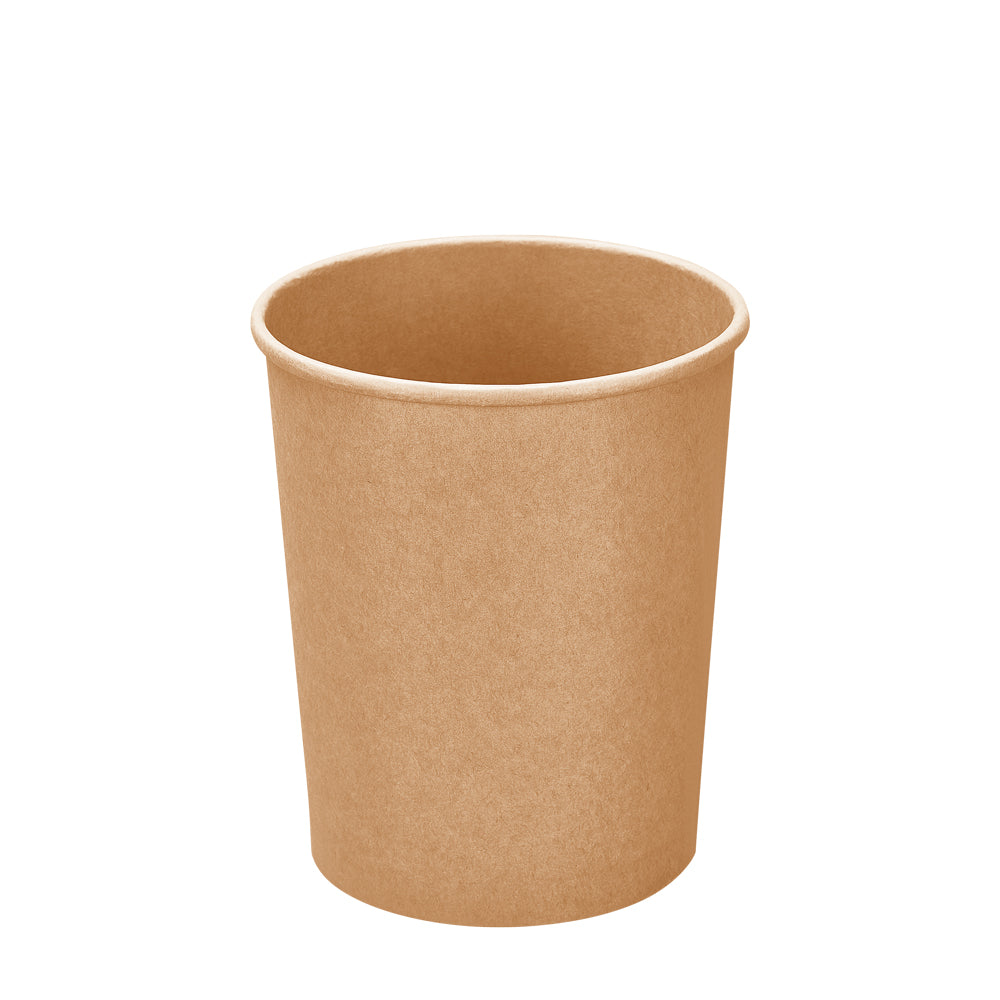Disposable paper soup cups B`Green, brown, D 115 mm, 750 ml, 25 pcs.