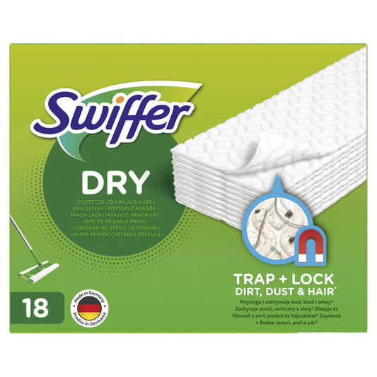 Swiffer Sweeper dry cloths, refill 18pcs