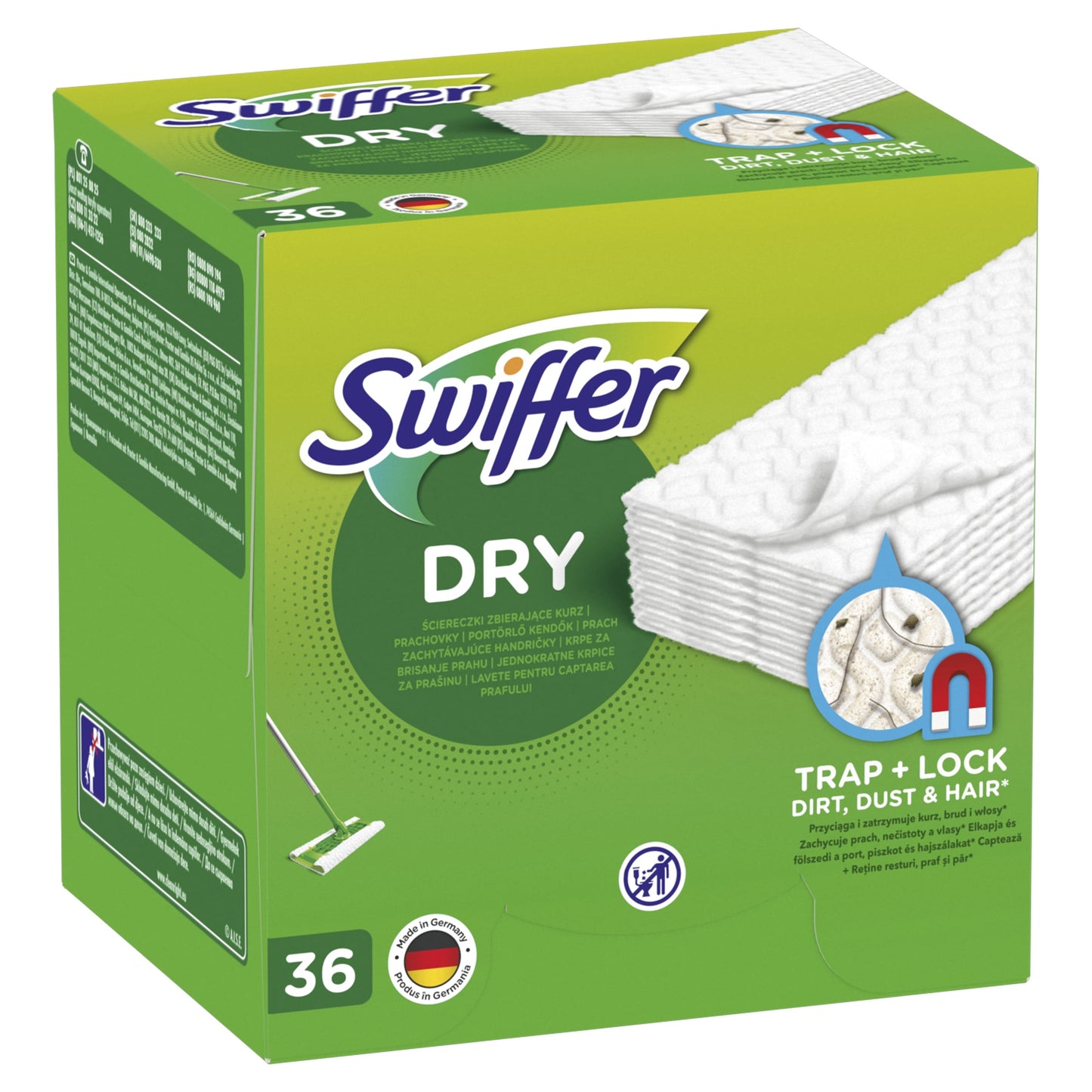 Swiffer Sweeper dry cloths, refill 36pcs