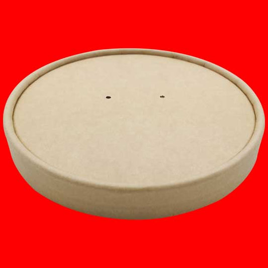 Disposable lids for soup containers B'Green, brown, D 115 mm, 25 pcs.