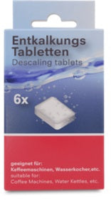 Valomosios tabletės kalkių nuosėdoms, 6vnt