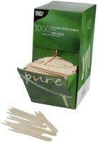 Pins - forks CHIPS, wooden, 8.5 cm, 1000 pcs.,