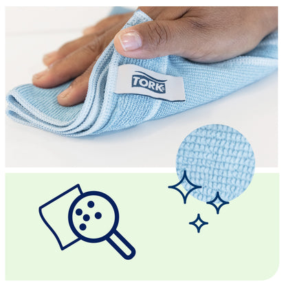 Šluostė TORK, mikropluoštas, universali, raudona, 30,5 x 30,5 cm, 6 vnt,183603