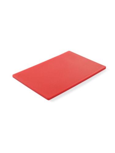 Cutting board, HDPE, red, 45 x 30 cm, H 1.2 cm, pcs.