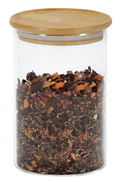 Indas biriems produktams, stiklas/bambukas, 800 ml, D 10 cm, H 15 cm, vnt