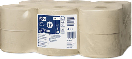 Toilet paper TORK ADVANCED MINI JUMBO T2,120377, 2 ply, 9.4 cm x 170 m, natural color.