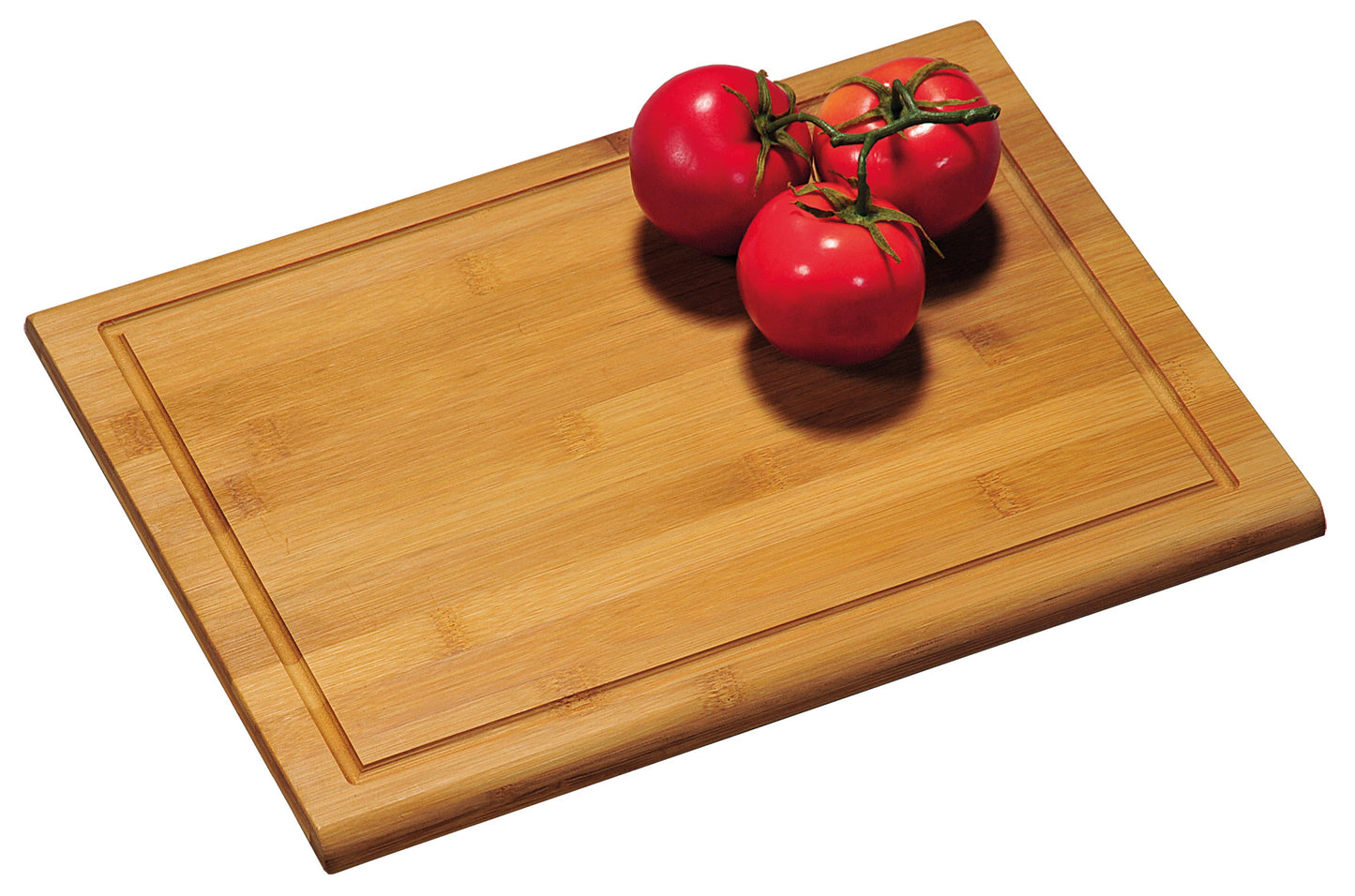Cutting board, with groove, bamboo, 38 x 28 cm, H 1.6 cm, pcs.