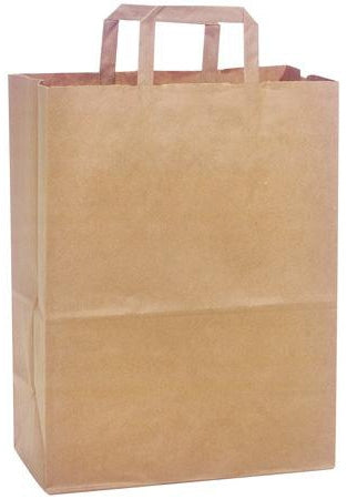 KRAFT takeaway bags, paper, 32 x 16 x H 40 cm, 125 pcs