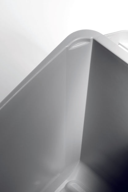 Šiukšlių dėžė rūšiavimui DURABIN® 60L stačiakampė, pilka sp. (dangtis perkamas atskirai)