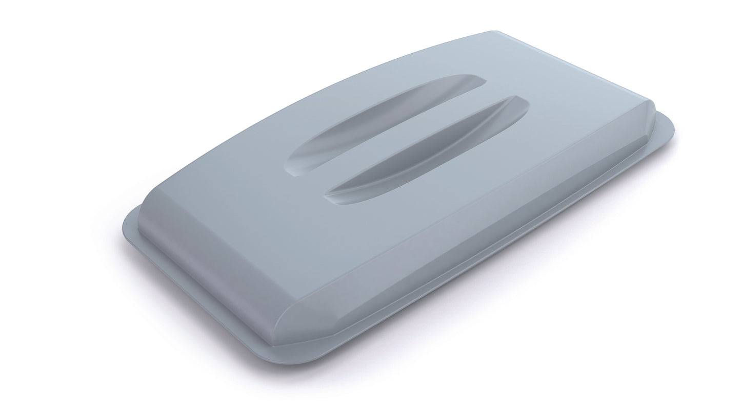 Šiukšlių dėžės dangtis DURABIN® 60L stačiakampis, pilka sp.