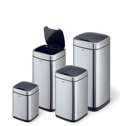 Sensorinė šiukšlių dėžė NO TOUCH 6L, sidabrinė sp.