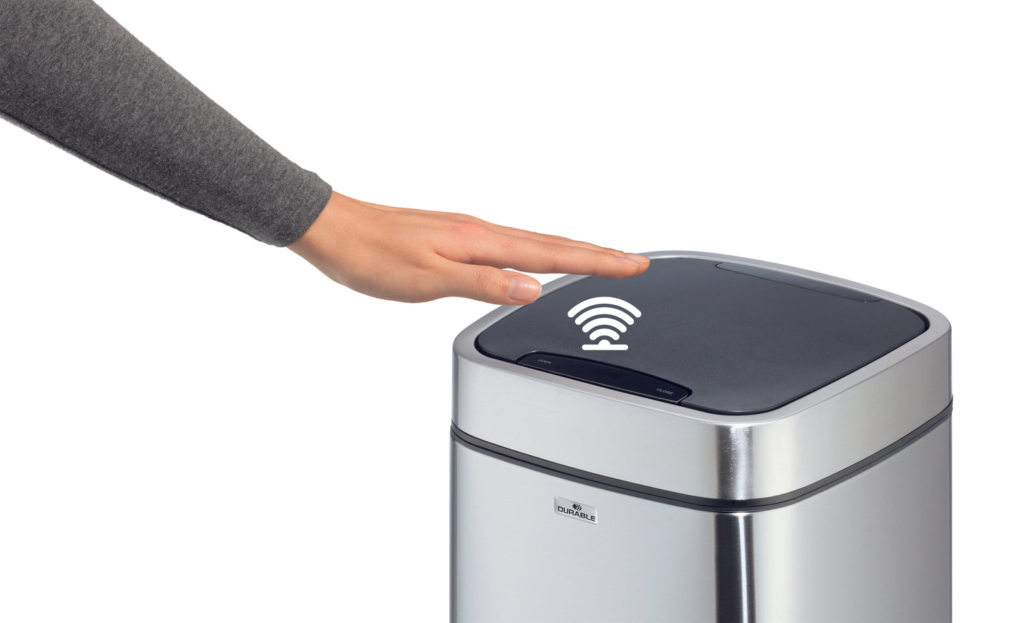 Sensorinė šiukšlių dėžė NO TOUCH 21L, sidabrinė sp.