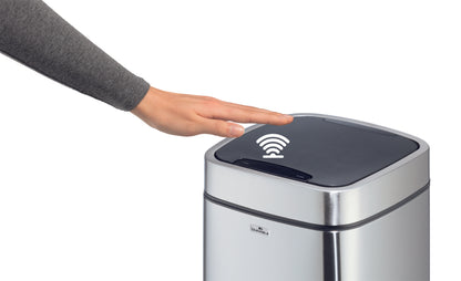 Sensorinė šiukšlių dėžė NO TOUCH 21L, sidabrinė sp.