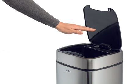 Sensorinė šiukšlių dėžė NO TOUCH 21L, sidabrinė sp.