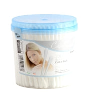 Higieniniai vatos pagaliukai COTTON SOUND, apvaliame indelyje, 200 vnt