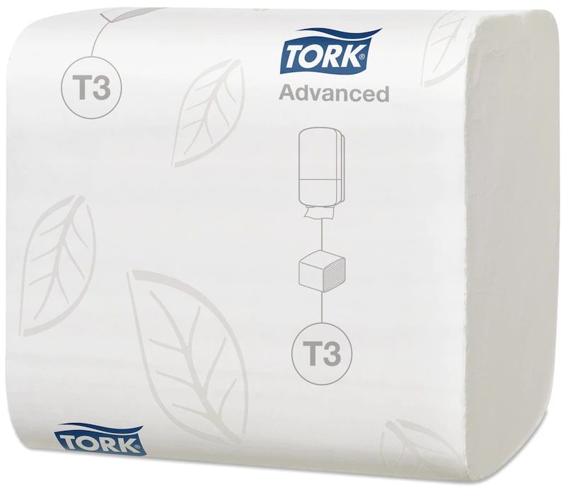 Toilet paper TORK T3 Advanced, white, 2 ply, 252 sheets, 1 pc., 114277