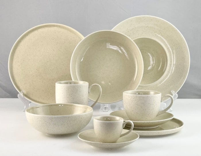 Mug GRANITE Cream, porcelain, 400 ml, H 6 cm, pcs.