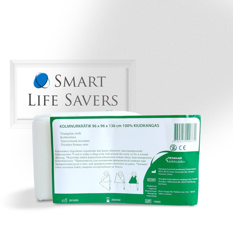 Trikampis tvarstis pirmąjai pagalbai 1vnt.