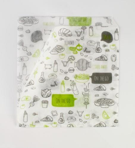 Burger bags, On The Go, 150x150 mm, paper, 250 pcs
