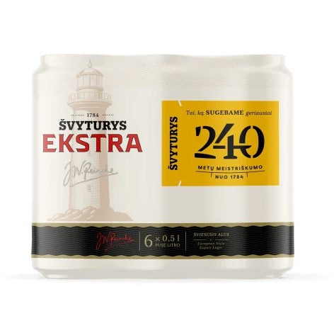 Beer ŠVYTURYS Extra 0.5L 5.2% 0.5L can MP6