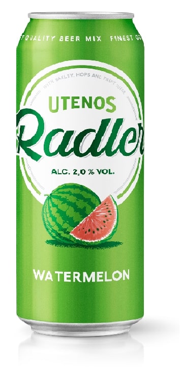 Alaus kokteilis UTENOS Radler Watermelon, 2 %, 0,5L, skardinė D