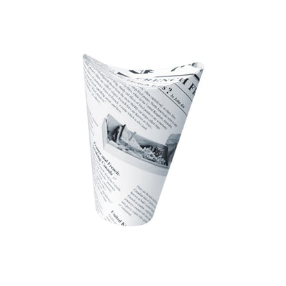 Snack container NEWS, resealable, paper, D 60 mm, H 160 mm, 50 pcs