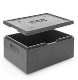 Thermal insulation box, with lid, Piocelan, 62.5 x 48.5 cm, H 36 cm, 80 l, pcs.