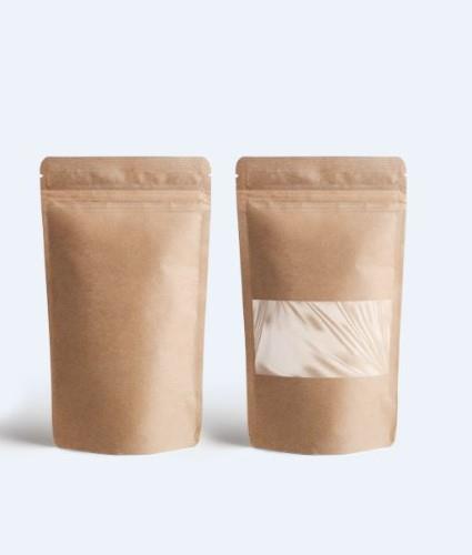 DoyPack bag with window 130x35x225 mm (500 ml), 40 pcs.