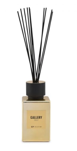 Home fragrance Gallery Gold, with sticks/glass, 500 ml, H 18 cm, pcs.