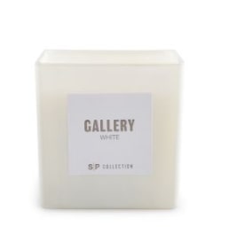 Candle Gallery White, scented, 11 x 11 cm, H 11 cm, 460 g, up to 25 h, pcs.