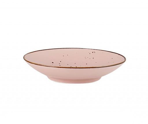 Lėkštė COTTAGE Pink, gili, porcelianas, 650 ml, D 22 cm, H 4,5 cm, vnt