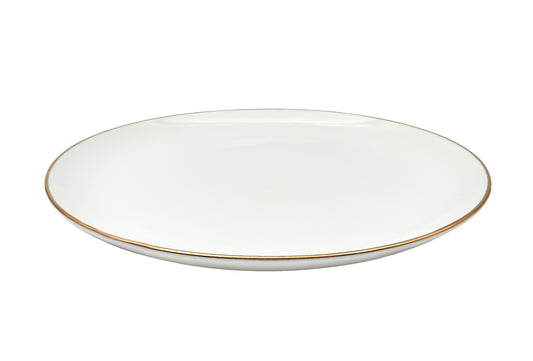 Lėkštė Gold, porcelianas, D 21 cm, vnt