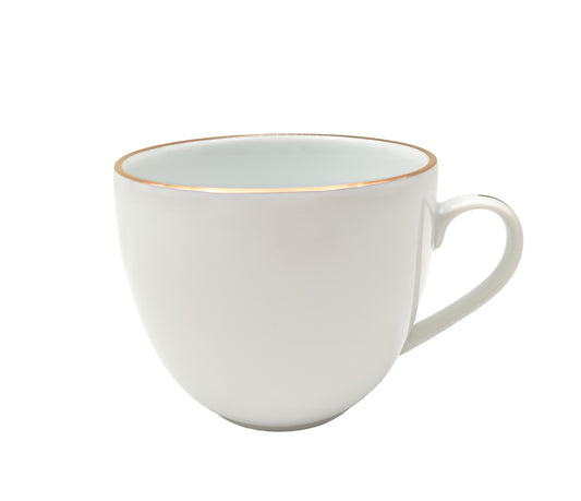 Puodelis Gold, porcelianas, su lėkštute, 320 ml, D 10 cm, H 9 cm, vnt