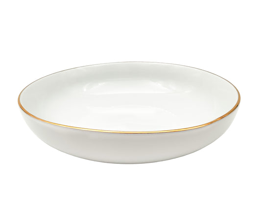 Lėkštė Gold, gili, porcelianas, 650 ml, D 20 cm, H 5,5 cm, vnt